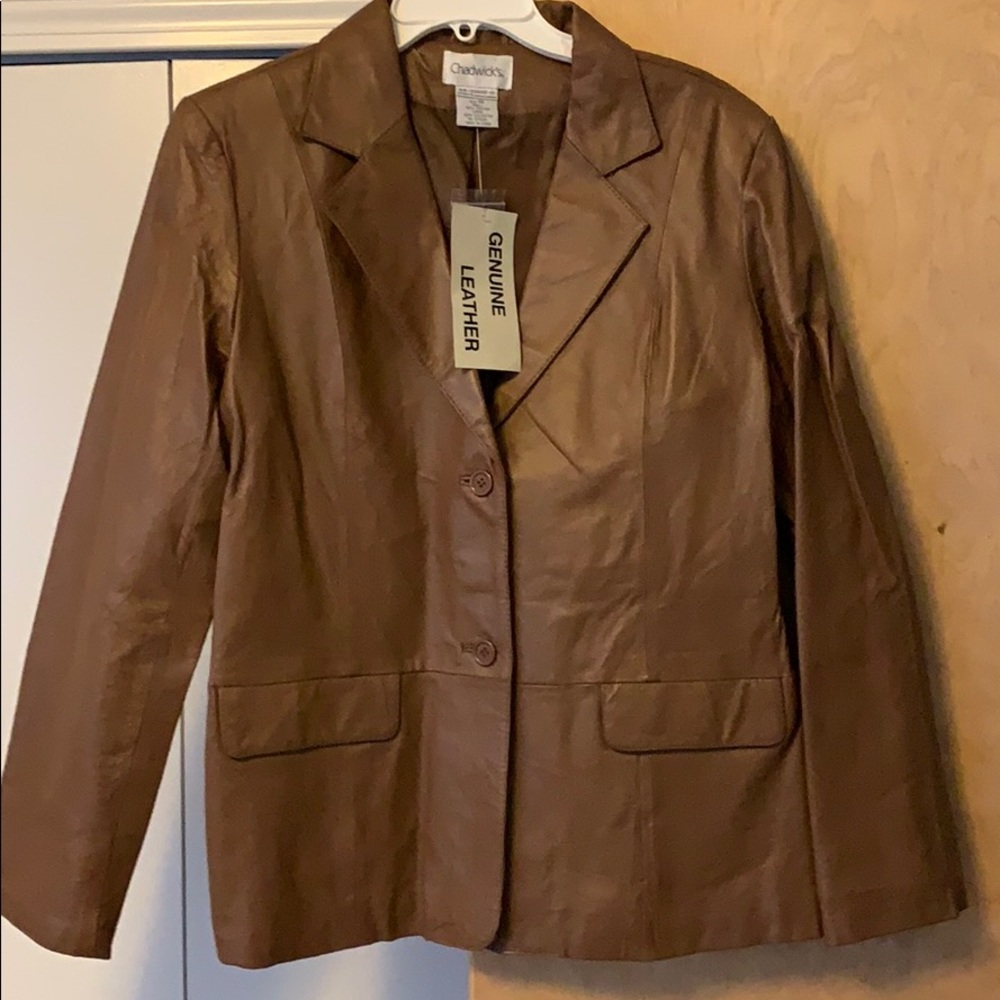 Brand new leather blazer fall is coming